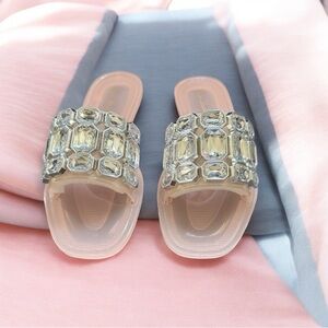 Lauren Lorraine Crystal Embellished Sandals